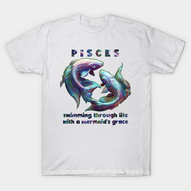 Design for Pisces with Funny Quotation_2 T-Shirt by thematics